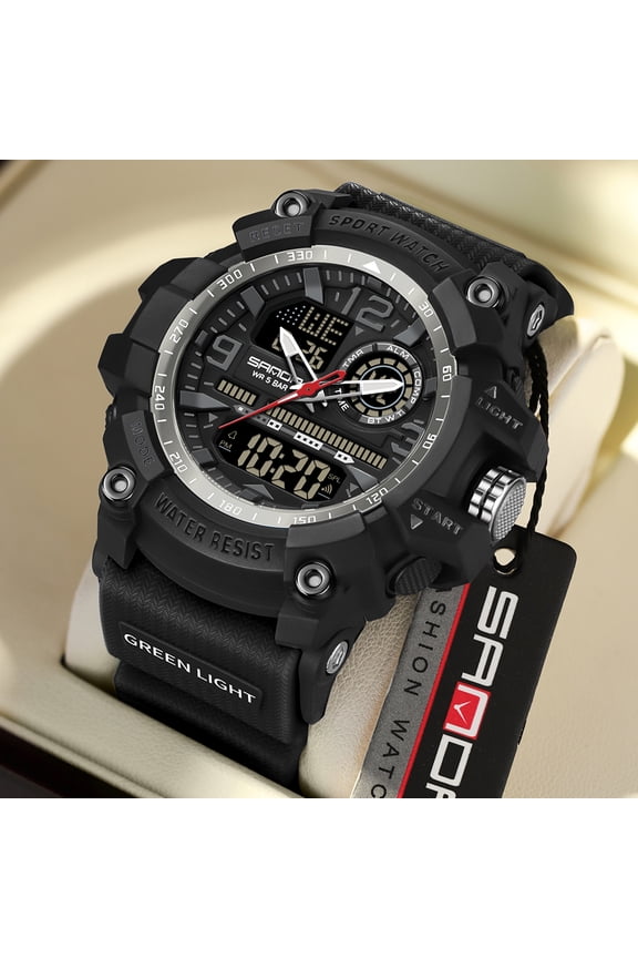Men's Watch Waterproof Digital Sport Watch Military Digital Watches for men Alarm Back Light Classic Large face Watch