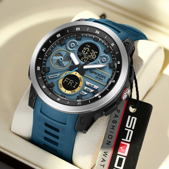 Men's Watch Waterproof Digital Sport Watch Military Digital Watches for men Alarm Back Light Classic Large face Watch