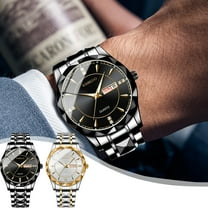 Men's Watch under $5! kkbbma Men's Analog Quartz Watch, Business Casual Wristwatch, Water Resistant Watch for Outdoor Sports