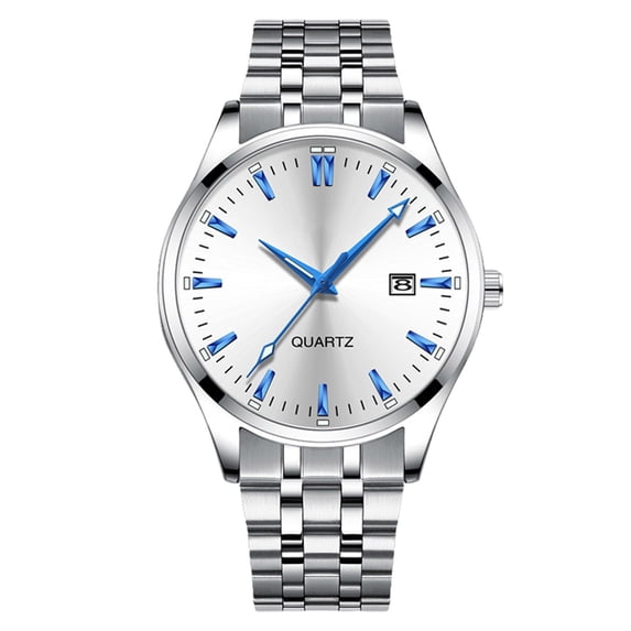 Men's Watches Mens Stainless Steel Analog Watch Quartz Movement Waterproof Classic Stylish