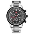 thumbnail image 1 of Men's Watches Quartz Multifunction Luminious Waterproof Sport Wristwatch Stainless Steel Strap, 1 of 6