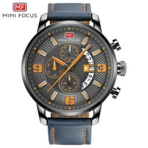 Men's Watches Sport Watch Waterproof Quartz Wristwatch Leather Strap