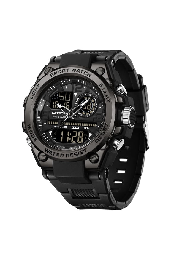 Men's Watches Sports Outdoor Waterproof Military Watch Date Multi Function Tactics LED Alarm Stopwatch