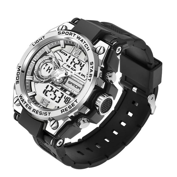 Men's Watches Sports Outdoor Waterproof Military Watch Date Multi Function Tactics LED Alarm Stopwatch