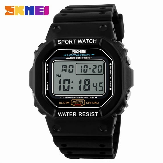 Men's Watches Sports Outdoor Waterproof Military Wrist Watch Date Multi Function Tactics LED Alarm Stopwatch