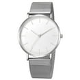 thumbnail image 1 of Men's Watches, Stainless Steel Quartz Dress Watch, 40mm Casual Fashion Wristwatch with Crystal Dial Pin Buckle, 1 of 1