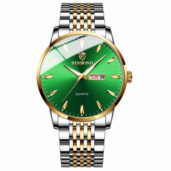 Men's Watches, Stainless Steel Quartz Watches for Men, Dial Analog Wrist Watch with Day Date, Fashion Business Watch, Classic Men's Watch for Gifts