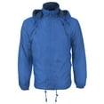 thumbnail image 1 of Men's Water Resistant Polar Fleece Lined Hooded Windbreaker Rain Jacket (Royal Blue, 5XL), 1 of 2