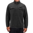 thumbnail image 1 of Men’s Water Resistant Stand Collar Fleece Lined Casual Outwear Full Zip Jacket (Black, XL), 1 of 4