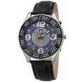 thumbnail image 1 of Men's Water-Resistant Swiss Quartz Diamond Silver-Tone Strap Watch, 1 of 3