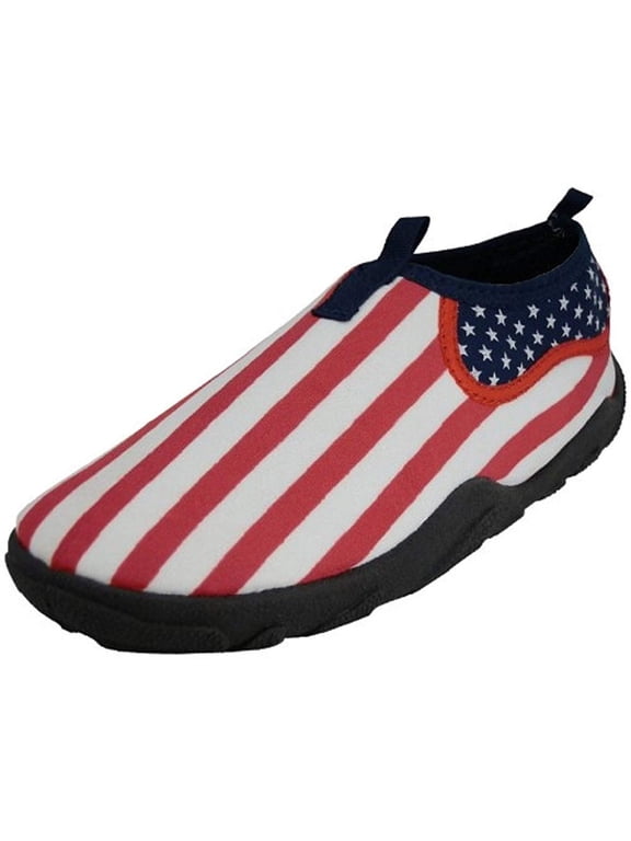 Men's Water Shoes Aqua Socks Flag Stars Pool Beach Surf Yoga Dance
