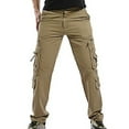 thumbnail image 1 of Men's Water Washing Process Outdoors Casual Pocket Solid Zipper Straight Trousers Work Pant Capri Leggings For Men High Waist Leggings For Men Butt Lift Workout Pants Bell Bottom Pants, 1 of 6