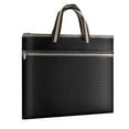 thumbnail image 1 of Men's Waterproof A4 Business Briefcase | Portable Office File Bag | Durable Cloth Fabric | 30x38cm | Black/Sky Blue/Red/Navy Blue | Main Bag + Front Compartment, 1 of 4