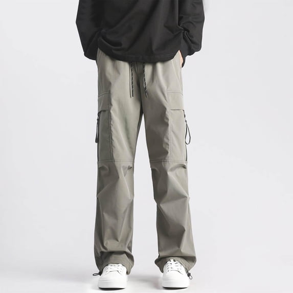 Men s Waterproof Cargo Pants Lightweight Hiking Pants for Men Water Resistant Outdoor Work Trousers with Zipper Pockets Loose Fit All Season Casual Wear