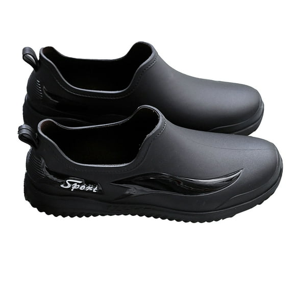 Men's Waterproof Chef Shoes, Non-Slip Safety Work Shoes for Kitchen Catering, Oil Resistant Anti-Fatigue Professional Footwear for Restaurant Hospitality