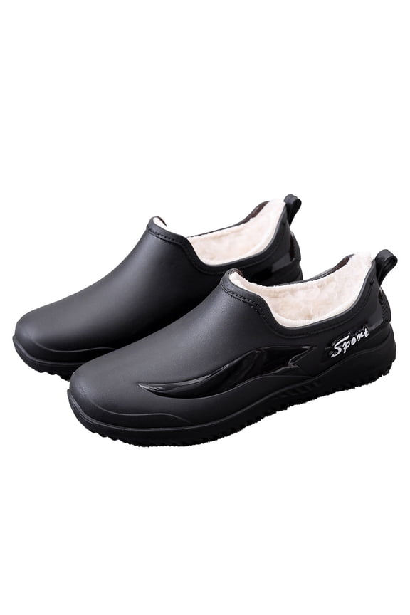 Men's Waterproof Chef Shoes, Non-Slip Safety Work Shoes for Kitchen Catering, Oil Resistant Anti-Fatigue Professional Footwear for Restaurant Hospitality