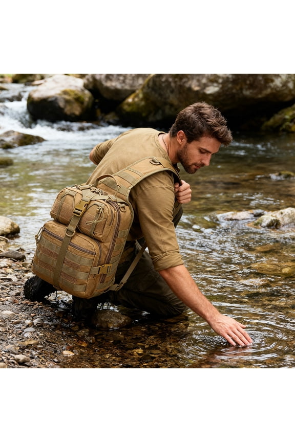 Men's Waterproof Crossbody Backpack Style Shoulder Bag, Large Capacity Anti-Theft Chest Bag for Travel Gym Commute, Durable Outdoor Sling Pack with Laptop Compartment
