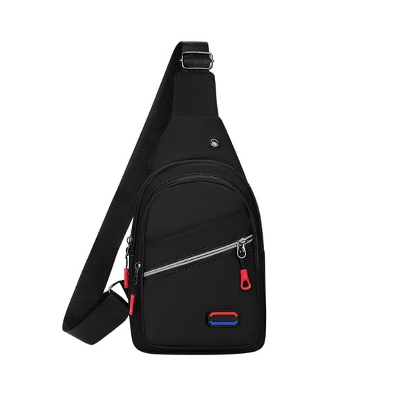 Men's Waterproof Crossbody Bag with Multifunctional Design, Lightweight, Spacious Storage, Adjustable Strap, and Headphone Port for Outdoor Activities and Travel