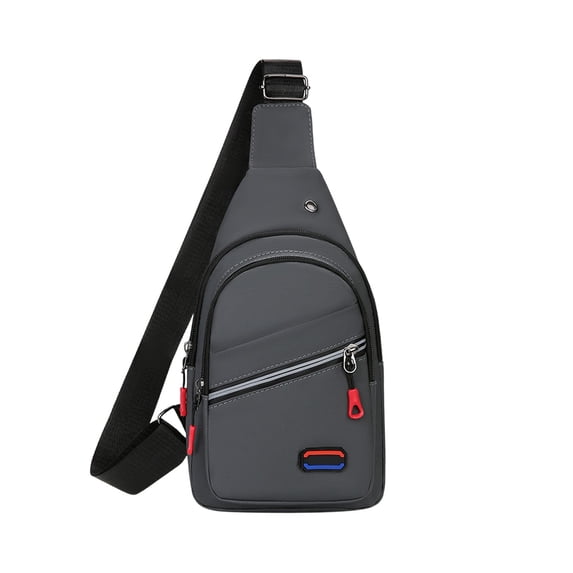 Men's Waterproof Crossbody Bag with Multifunctional Design, Lightweight, Spacious Storage, Adjustable Strap, and Headphone Port for Outdoor Activities and Travel