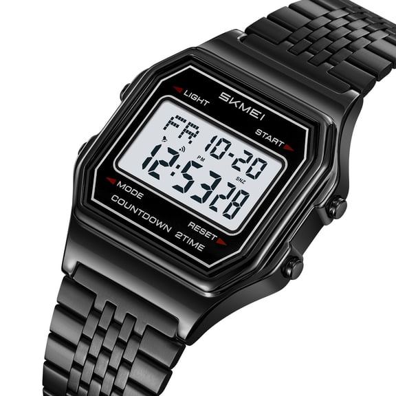 Men's Waterproof Digital Outdoor Sports Watch with Luminous Display, Multi-Function Stopwatch, Auto Calendar, Alarm, Rugged Design for Hiking Camping Running Swimming F