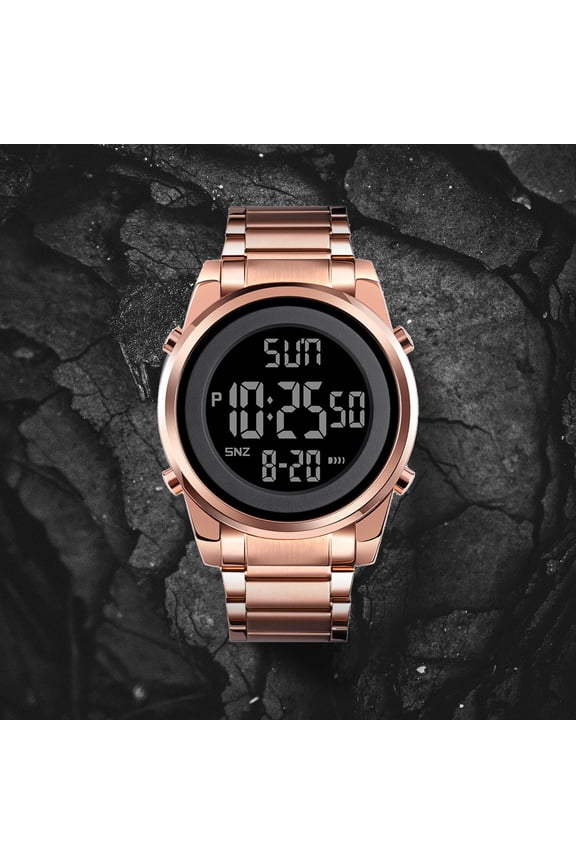 Men's Waterproof Digital Sports Watch with Luminous Display, Ideal for Hiking, Camping, Running, and Swimming – Rugged Outdoor Design, Multi-Functional Stopwatch, and Long Battery Life