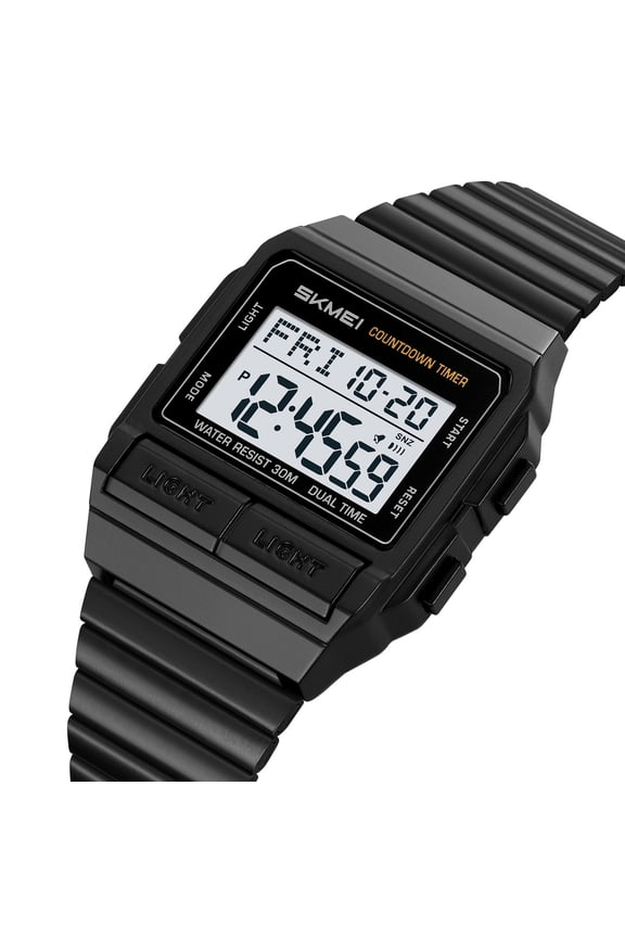 Men's Waterproof Digital Sports Watch with Luminous Display and Long Battery Life, Rugged Outdoor Watch for Hiking, Camping, Running, Swimming and Climbing Activities