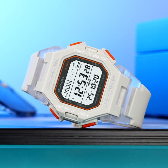 Men's Waterproof Digital Sports Watch with Luminous Display and Long Battery Life, Rugged Outdoor Watch for Hiking, Camping, Running, Swimming and Climbing Activities