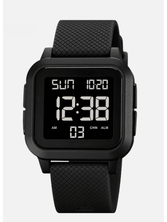 Men Waterproof Digital Sports Watch Military Tactical LED Backlight Wristwatch for Outdoor & Everyday Wear