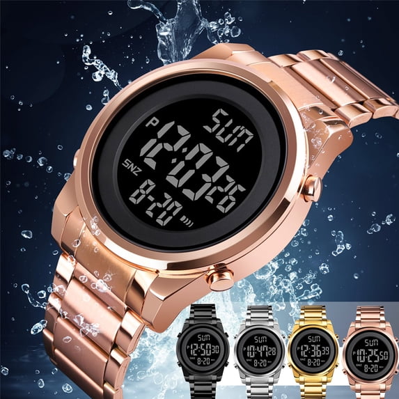 Men’s Waterproof Digital Sports Watch with Luminous Display, , Stopwatch & Auto Calendar for Hiking, Camping, Running and Swimming