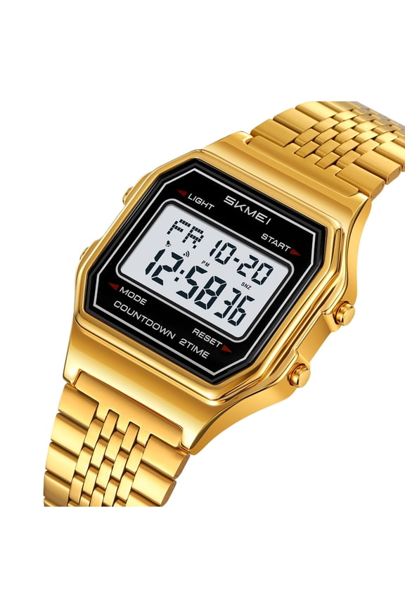 Men’s Waterproof Digital Sports Watch with Luminous Display, Stopwatch and Auto Calendar for Hiking Camping Running and Swimming