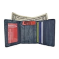 thumbnail image 1 of Men's Waterproof Eel Skin Slim Credit Card ID Holder Trifold Wallet (Grey), 1 of 6