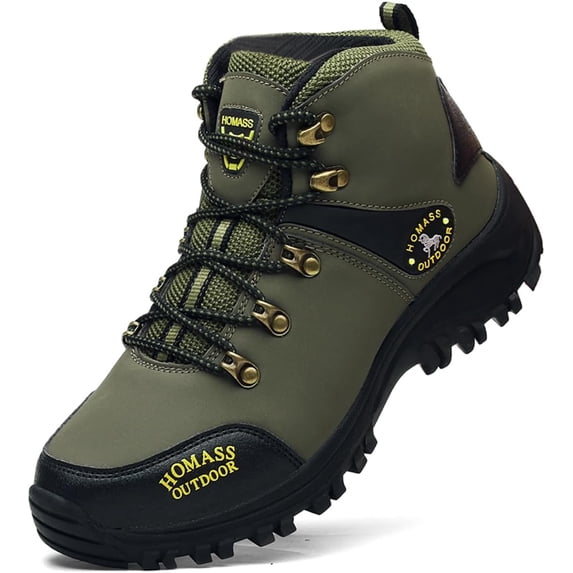 Men's Waterproof Hiking Boots - Work Boots for Outdoor Climbing & Backpacking