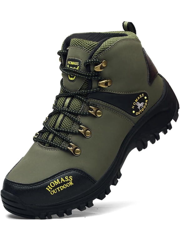 Men's Waterproof Hiking Boots - Work Boots for Outdoor Climbing & Backpacking