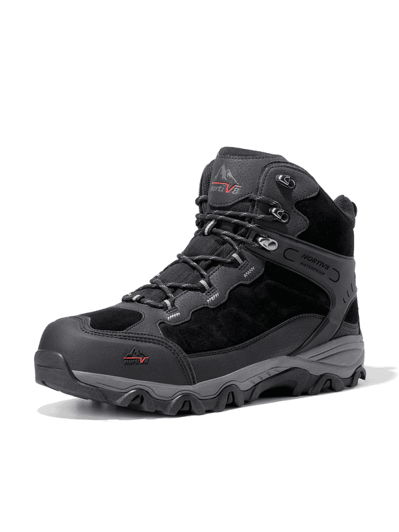 NORTIV 8 Men's Waterproof Hiking Boots Outdoor Mid Trekking Lightweight Mountaineering Shoes Paladin
