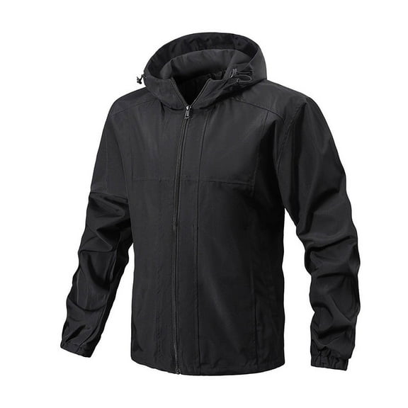 Men's Waterproof Jacket Full Zip Windproof Lightweight Jackets Insulated Softshell Ski Tactical Coat Running Fishing Climbing Snowboarding Windbreak Outwear Insulated Outing Overcoat