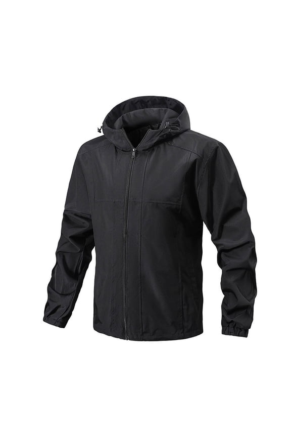 Men's Waterproof Jacket Full Zip Windproof Lightweight Jackets Insulated Softshell Ski Tactical Coat Running Fishing Climbing Snowboarding Windbreak Outwear Insulated Outing Overcoat
