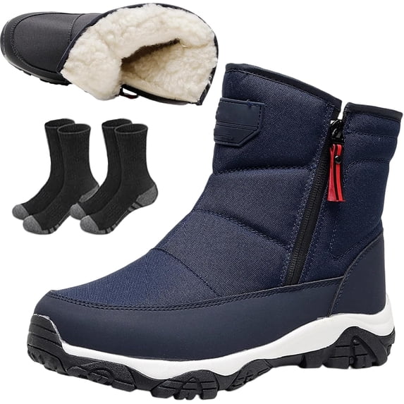 Men’s Waterproof Orthotic Winter Work Boots, Extreme Cold Protection, Non-slip Sole, Extreme Cold Boots for All-Day