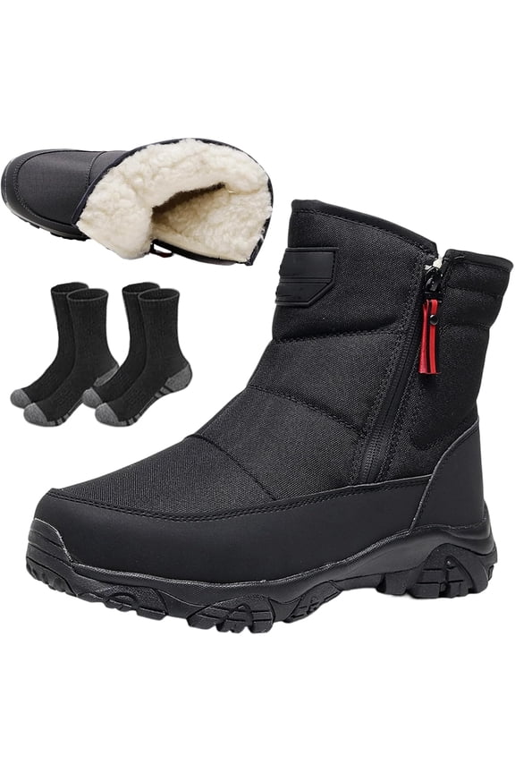 Men’s Waterproof Orthotic Winter Work Boots, Extreme Cold Protection, Non-slip Sole, Extreme Cold Boots for All-Day