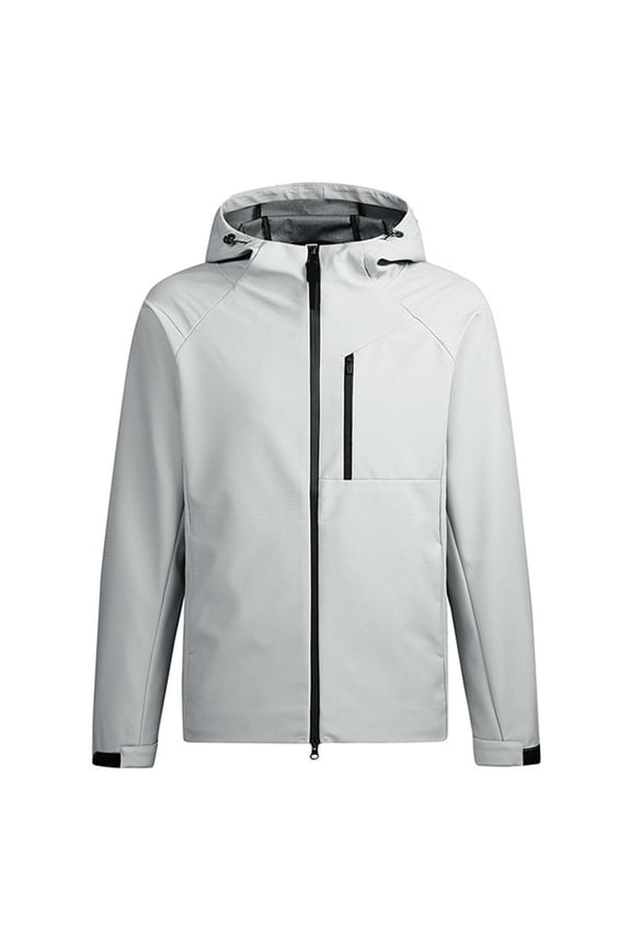 Men's Waterproof Rain Jacket Long Sleeve Tee Shirts Insulated Windproof Jackets Outdoor Lightweight Rain Shell Coat Jackets for Fishing Workout Athletic Gym