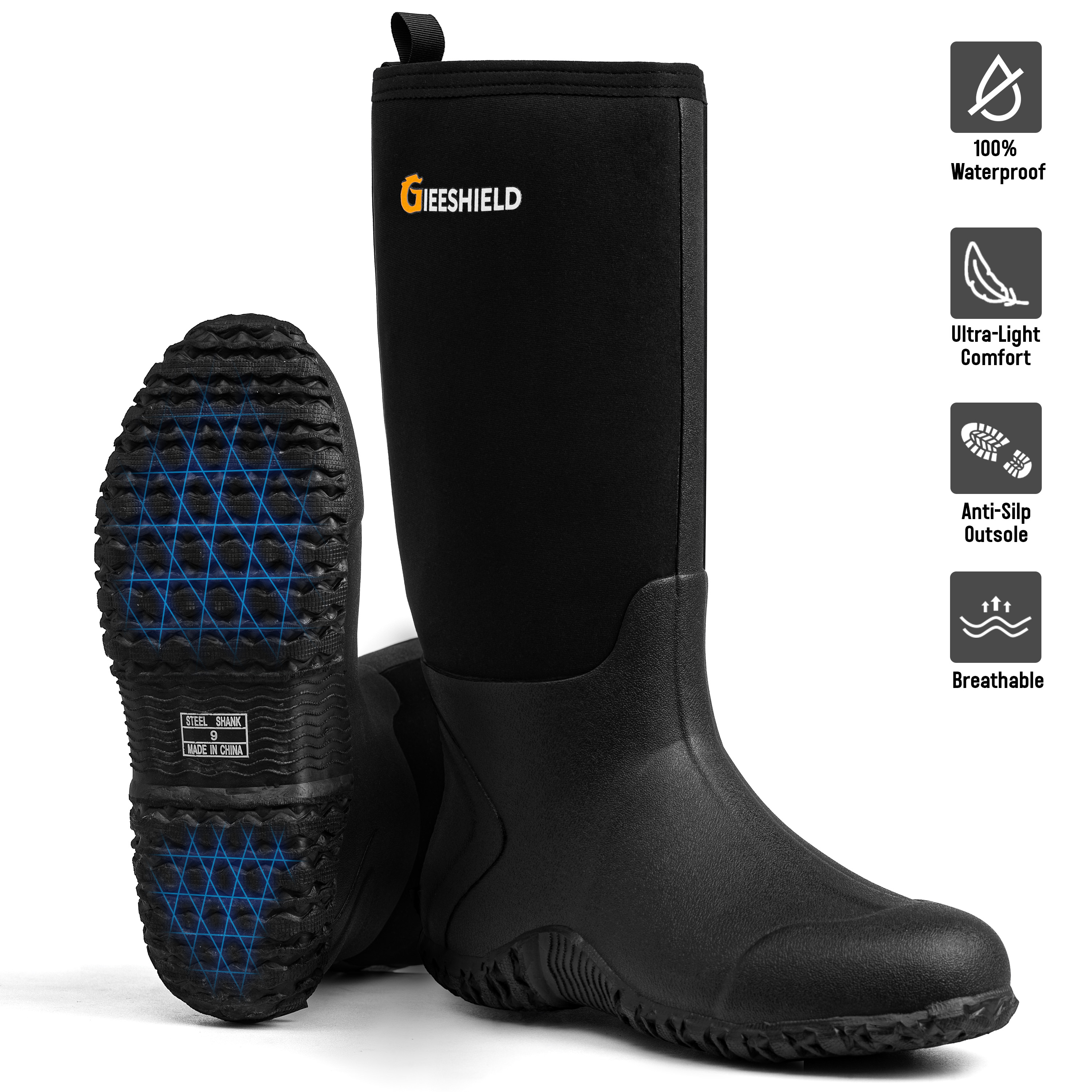 Men S Waterproof Rubber Boots Insulated 6mm Neoprene Work Boots Steel Shank Slip Resistant Durable Outdoor Boots Farming Gardening Hunting Fishing Mu: Is It Right for You?