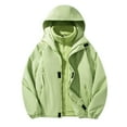 thumbnail image 1 of Men's Waterproof Ski Jacket with Detachable Insulated Liner Winter Windbreaker Hooded Snowboarding Mountain Jacket, 1 of 7