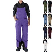 Men's Waterproof Snow Bib Overalls Ski Pants Insulated Thermal Winter Overpants Windproof with Adjustable Suspenders for Snowboarding