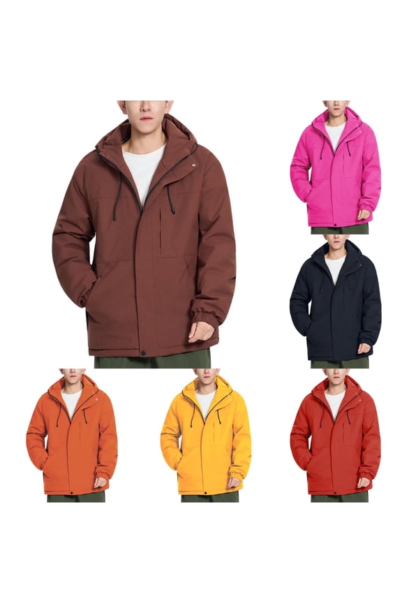 Men's Waterproof Snowboard Ski Jacket – Hooded Windbreaker Parka, Warm Mountain Snow Coat for Winter Outdoor Sports, Hiking & Cold Weather