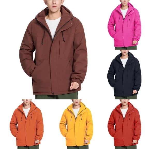 Men's Waterproof Snowboard Ski Jacket – Hooded Windbreaker Parka, Warm Mountain Snow Coat for Winter Outdoor Sports, Hiking & Cold Weather