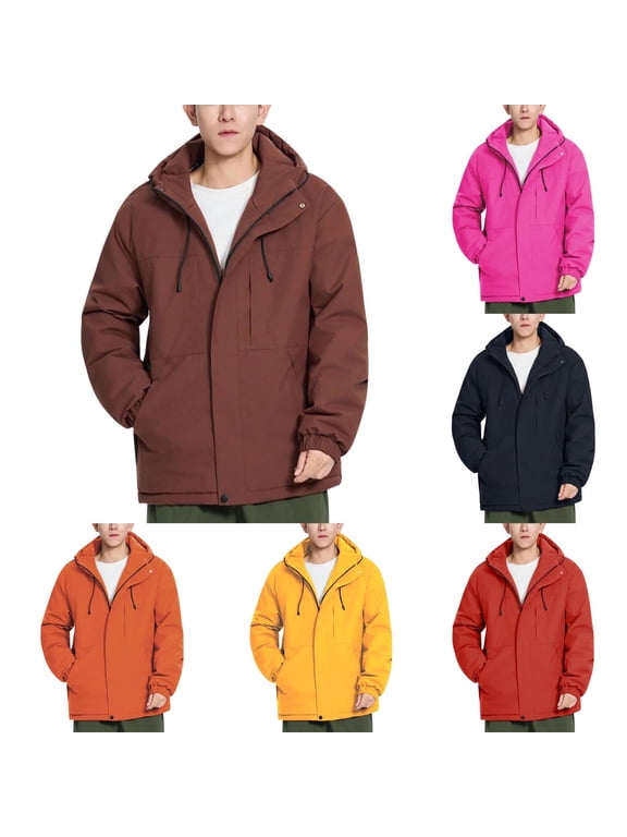Men's Waterproof Snowboard Ski Jacket – Hooded Windbreaker Parka, Warm Mountain Snow Coat for Winter Outdoor Sports, Hiking & Cold Weather