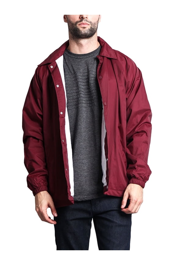 Men's Waterproof Windbreaker Jacket VOS - Burgundy - Large
