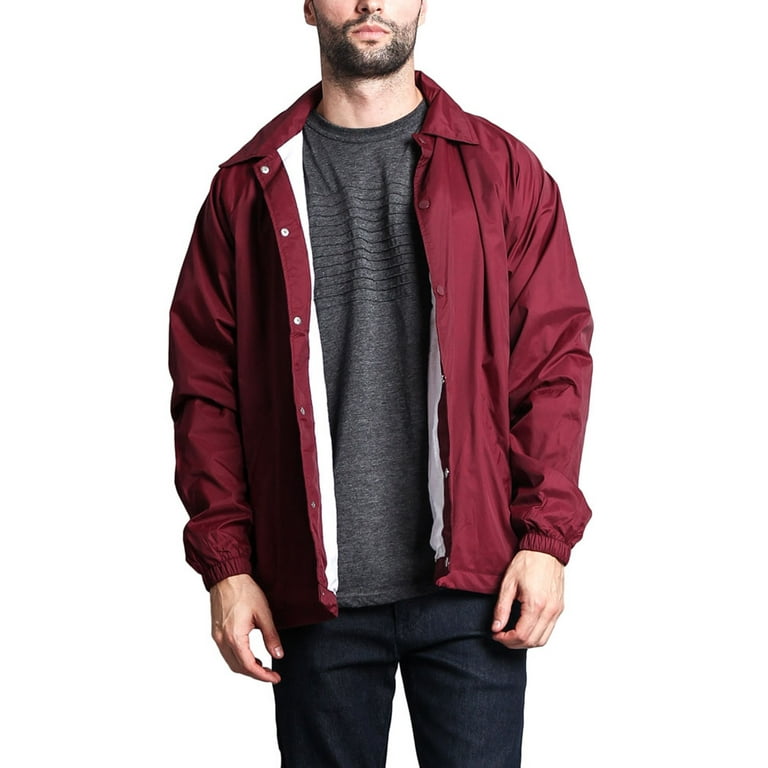 Burgundy windbreaker sales