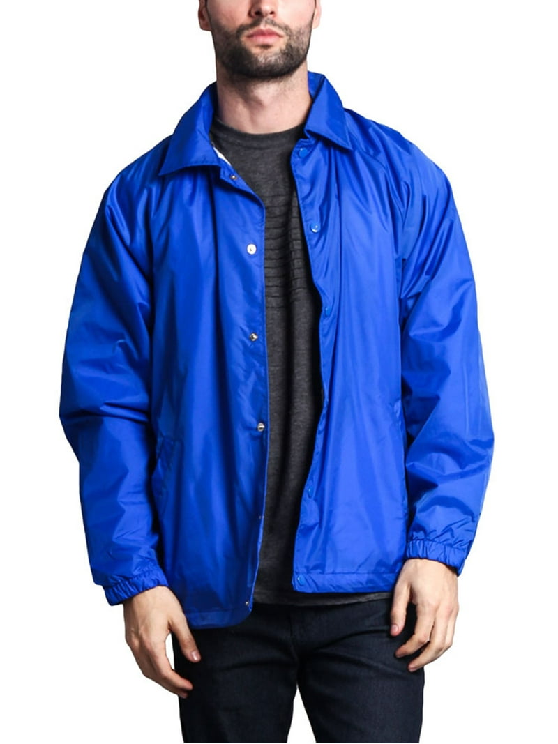 G-Style USA Men's Waterproof Windbreaker Jacket, Royal Blue, Nylon