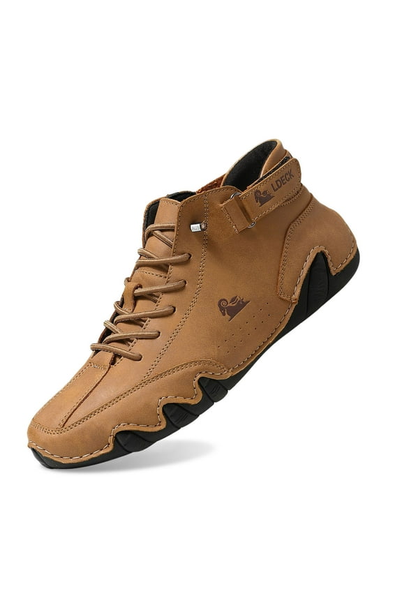 Men's Waterproof Winter Orthopedic Shoes - Outdoor Comfort Arch Support Daily Walking Shoes, Casual Hiking Ankle Boots