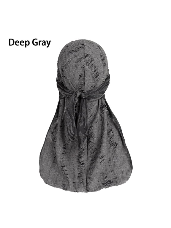 Men's Wave Durag Hat Hip Hop Headwrap for Hair Waves, Sleeping, Sports & Daily Wear